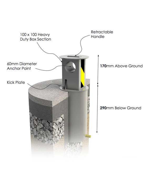 KTG Telescopic Ground Anchor