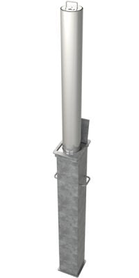S14 (670)Large Round Lift Assist Stainless Telescopic Security Post