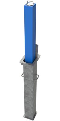 SQ5 Manual Standard Square Telescopic Security Post