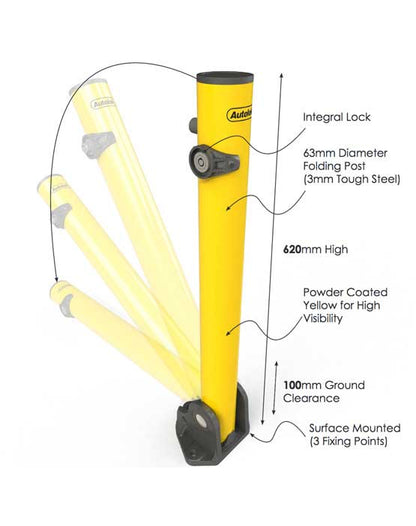 KYP Fold down bollard